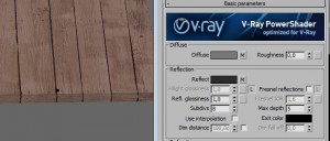 vray materiale legno parquet