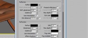 3d studio max vray material pelle