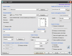 Spazio carta autocad