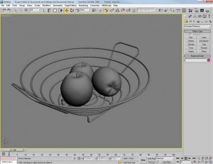 Render di una piccola scena con vray e 3d studio max