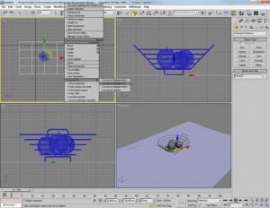 Render di una piccola scena con vray e 3d studio max