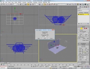 Render di una piccola scena con vray e 3d studio max