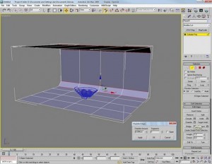 Render di una piccola scena con vray e 3d studio max