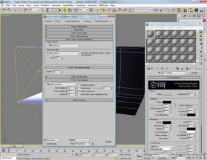 Render di una piccola scena con vray e 3d studio max