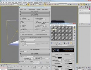Render di una piccola scena con vray e 3d studio max
