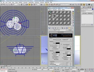 Render di una piccola scena con vray e 3d studio max