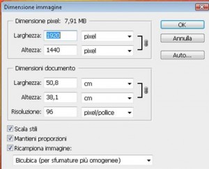 Photoshop cs4 : concetti di pixel, dpi e ricampionamento immagine