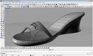 Una scarpa da donna con rhinoceros 4 p2