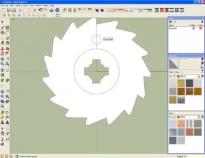 Modellazione di un ingranaggio 3d con sketchup