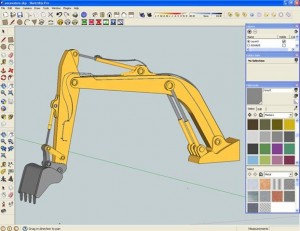 Modellazione escavatore 3d con sketchup 7 p.6