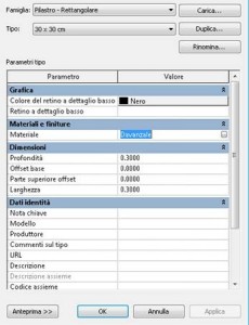Tutorial revit : impostazione materiali