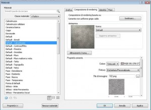 Tutorial revit : impostazione materiali