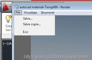 Tutorial autocad 2012 : materiali, luci, render p.5