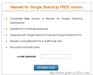 Maxwell gratuito per google sketchup