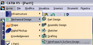 Catia v5 estrusione di una superfice