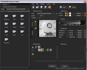Tutorial Fryrender per rhinoceros: caricare un materiale fryrender scaricato