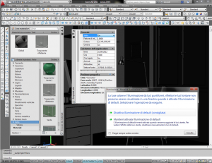 Render di interni con autocad 2012 : impostazione camera ed illuminazione