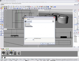 Tutorial Fryrender per rhinoceros: caricare un materiale fryrender scaricato