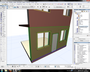 Archicad ottenere un alzato senza linee interne