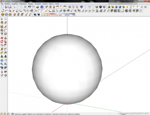 Modellare una sfera con sketchup