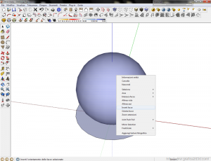 Modellare una sfera con sketchup