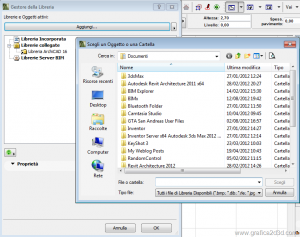 Archicad ricaricare le librerie di default