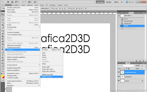 Creare un ombra sfumata testo con photoshop