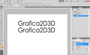 Creare un ombra sfumata testo con photoshop