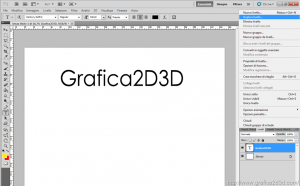 Creare un ombra sfumata testo con photoshop