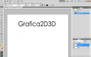Creare un ombra sfumata testo con photoshop