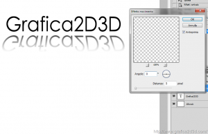 Creare un ombra sfumata testo con photoshop