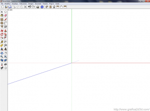 Tutorial sketchup 3 : gli assi e le linee