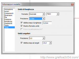 Tutorial sketchup 1: unità di misura ed interfaccia