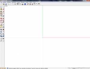 Tutorial sketchup 3 : gli assi e le linee