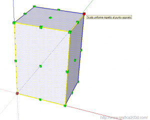 Tutorial sketchup 10 : il comando scala