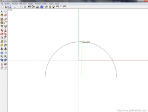 Tutorial sketchup 6  : lo strumento arco, il disegno a mano libera