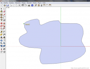 Tutorial sketchup 6  : lo strumento arco, il disegno a mano libera