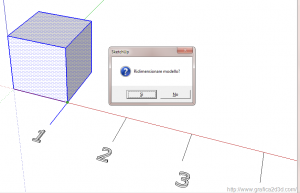 Tutorial sketchup 10 : il comando scala