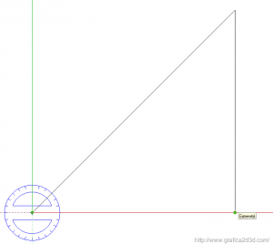 tutorial sketchup 9  : i comandi misura, quota, goniometro, testo
