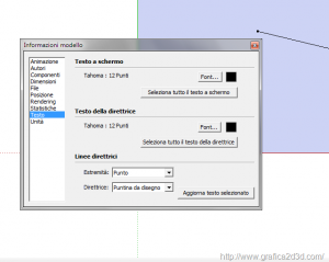tutorial sketchup 9  : i comandi misura, quota, goniometro, testo