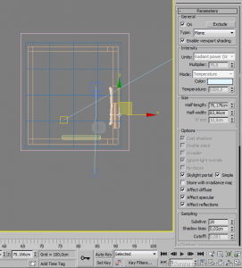 Prova per scena interno vray 3d studio