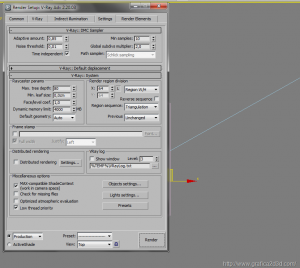 Prova per scena interno vray 3d studio
