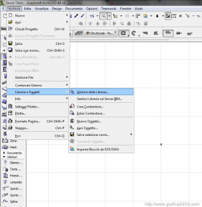 Archicad 16 ricaricare le librerie di default