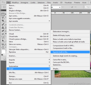 Photoshop salvare livelli in singoli file