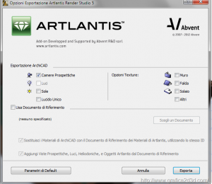 Rendering artlantis 5 : importazione modello archicad