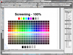 Stampa tabella colori autocad (Plot Screening and Fill Patterns )
