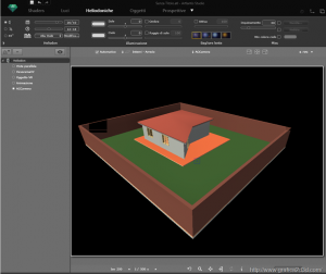 Rendering artlantis 5 : illuminazione esterno settaggio heliodon