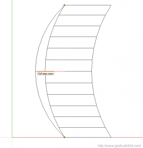 Balaustra curva con sketchup