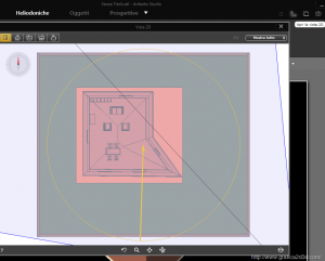 Rendering artlantis 5 : illuminazione esterno settaggio heliodon
