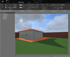 Rendering artlantis 5 : illuminazione esterno settaggio heliodon